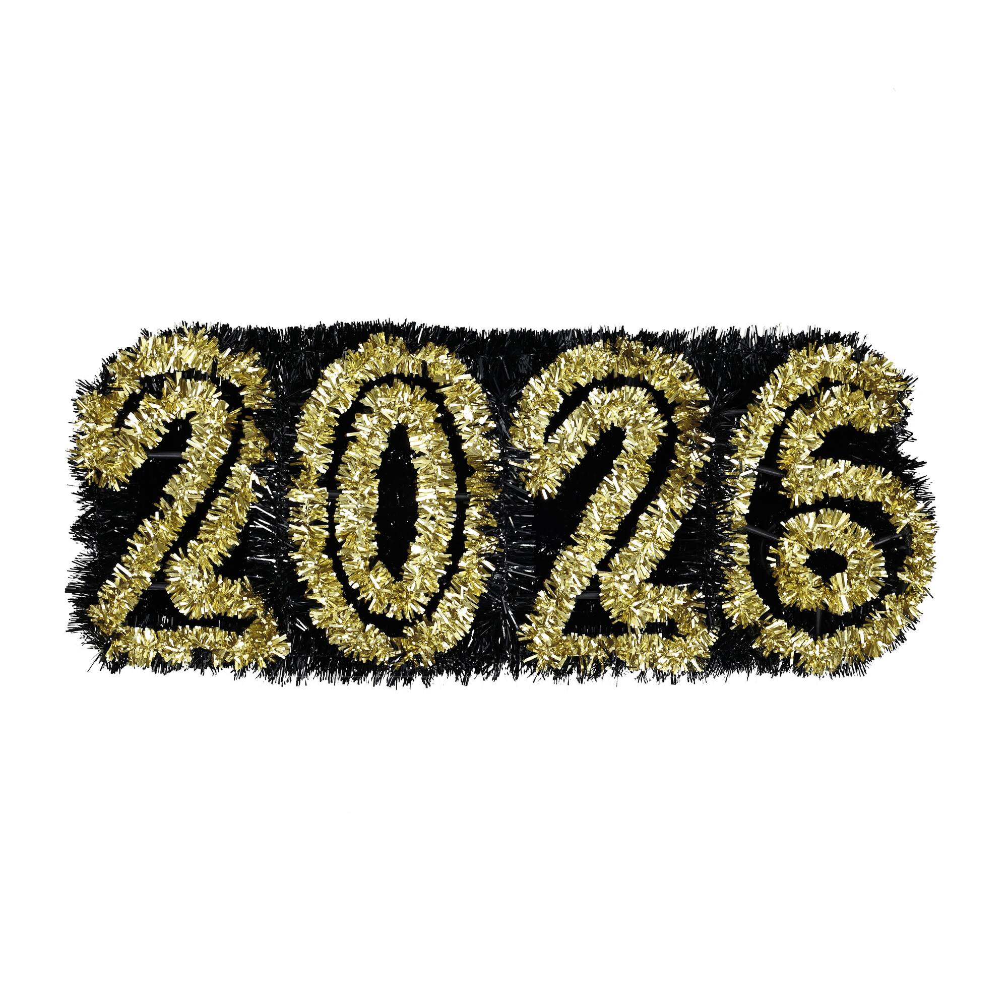 16" 2026 Tinsel Tabletop Décor by Celebrate It™